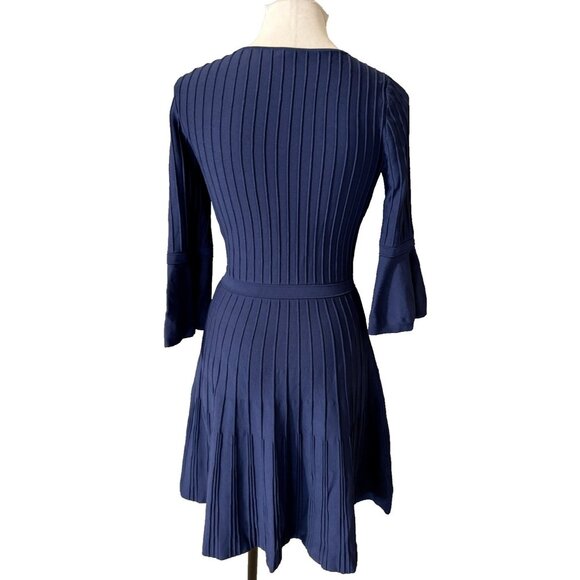 Lilly Pulitzer Brandi High Tide Dress S Small Blue Stretch 3/4 Sleeve $198 - Picture 3 of 16